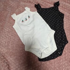 Carter's Black and White Polka Dot Bodysuit Set